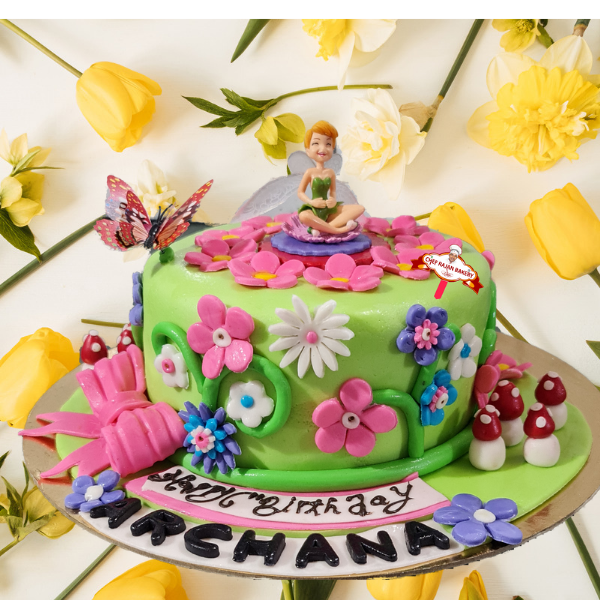 Disney Fairies / Tinkerbell Round Edible Icing Cake Image - Kids Themed  Party Supplies | Character Parties Australia