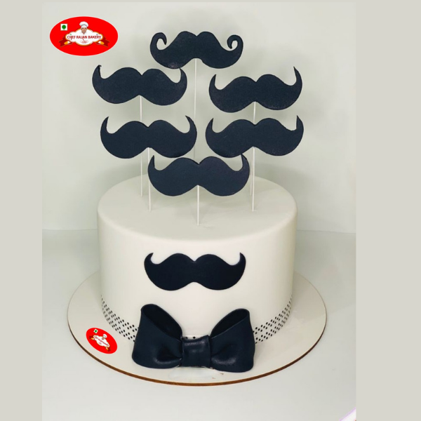 Cap And Moustache Cake