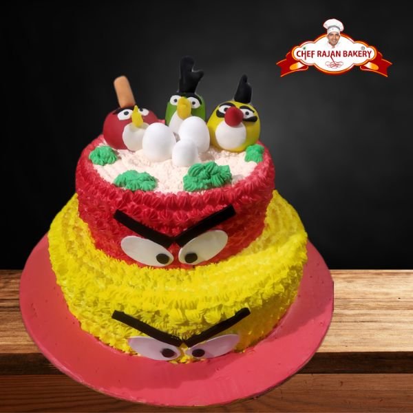 Order Angry Birds Fondant Theme Cake Online, Price Rs.1899 | FlowerAura