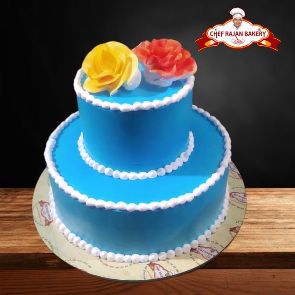 1 Pound Vanilla Cake (Sky Blue Design) – Shop MNR