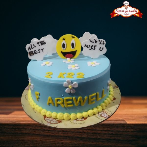 Farewell theme cake decoration with fondant, chocolate, ganache and  stickers - YouTube