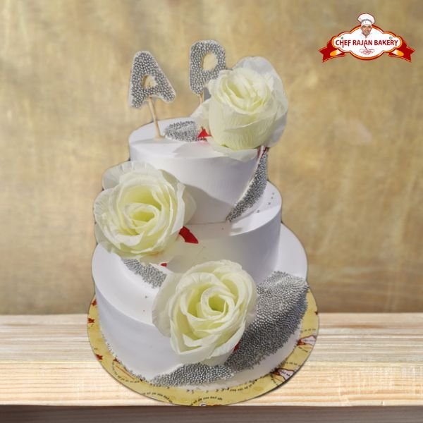 Send Silver Anniversary Cake Online in India at Indiagift.in