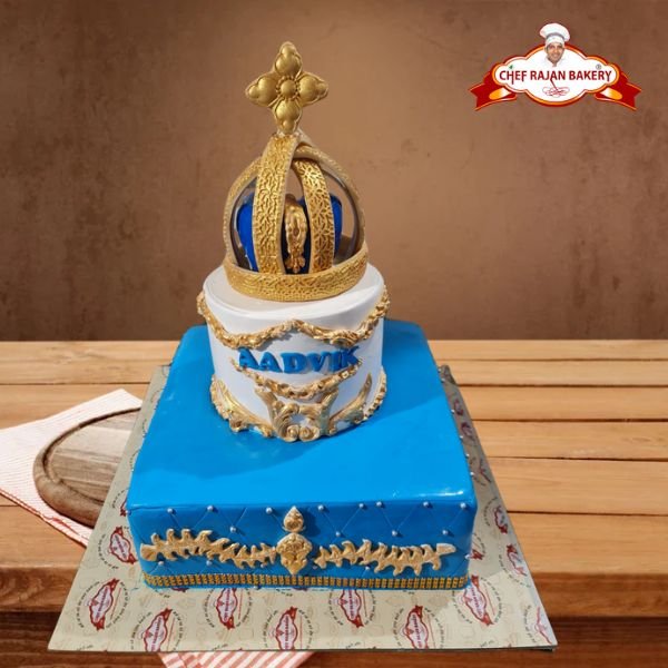 Crown Cake for Baby Girl Birthday | FaridabadCake