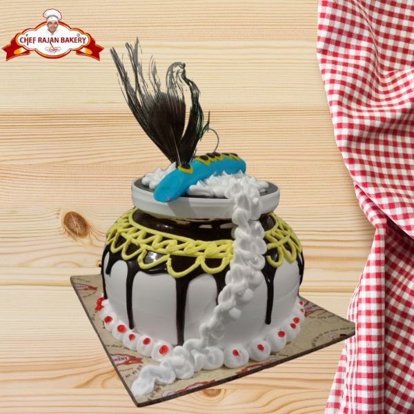 Krishna birthday theme cake.. | Cake designs birthday, Birthday cake  decorating, Unique birthday cakes