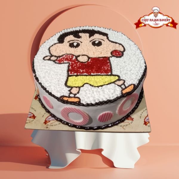 Shinchan Cake. Rich Vanilla Flavour with condensed milk and white chocolate  combination 💌❤️ #Shinchanthemecakes #shinchanmemes #Whitechocolates... |  By Terrific.flavours | Very much maybe family