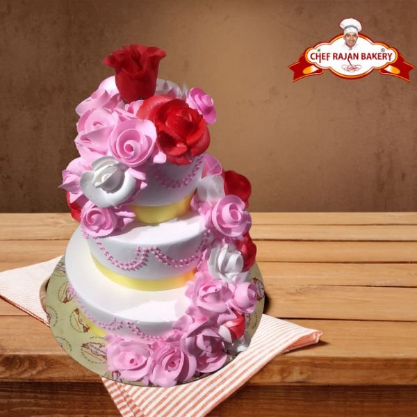 3 Tier Pineapple Cake | 5kg Birthday Cake | YummyCake