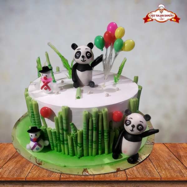 Panda Birthday Surprise Cake | Faridabad Cake