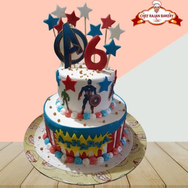 Online Avengers Theme Birthday Cake Delivery : DIZOVI Bakery