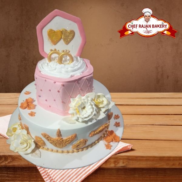 Beautiful cake | Ring ceremony cake 💍💍💎 How to make Ring ceremony 💍 cake  chocolate🍫 vanilla cake - YouTube