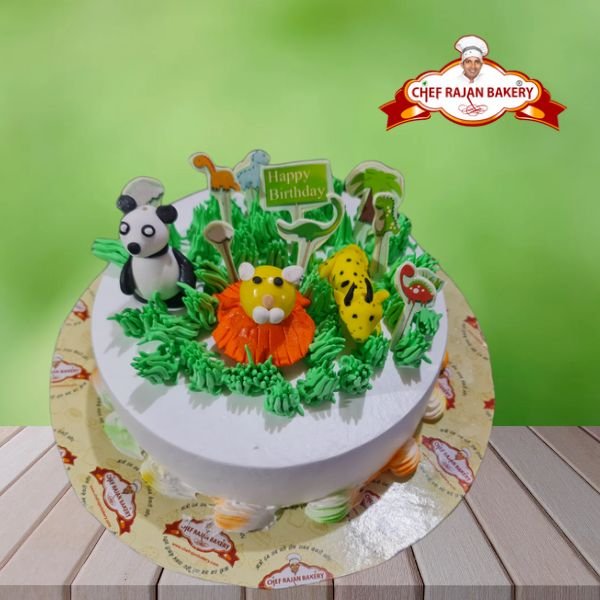2 Tier Safari Theme Cake | Wildlife Cake | Zebra Cake – Liliyum Patisserie  & Cafe