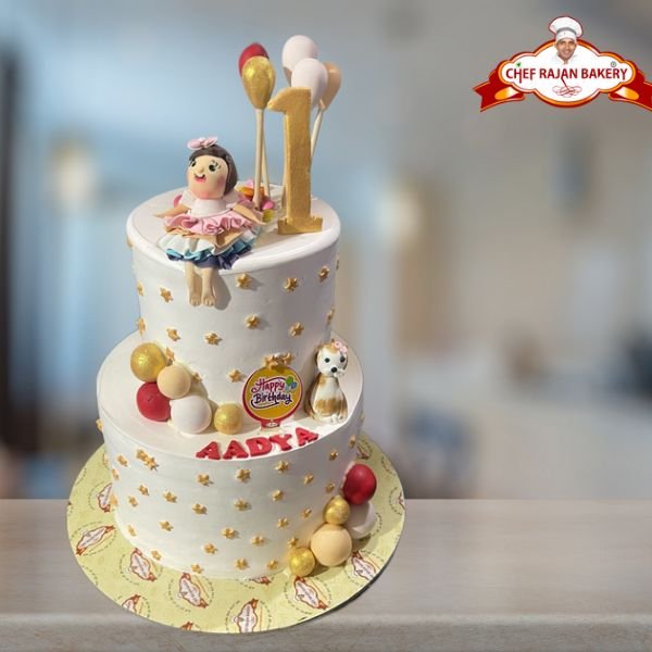 2 Tier Butter Scotch Cake - 5 Kg. | Tiered Cakes