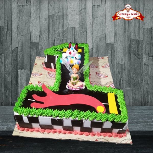 Buy Elegant and Simple: 1st White Birthday Cake at Grace Bakery, Nagercoil