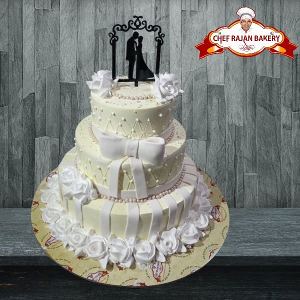 Edna's Cakeland - 5 Layer WEDDING CAKE - this 5 tier(layer) cake is one of  our popular cakes, it is about 4 1/2 feet high and we bake them in  combination of