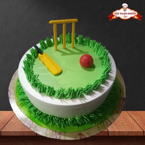 Cricket themed Cake – Black & Brown Bakers