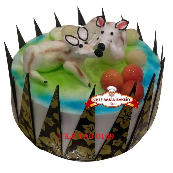 Festiko® Cow Two Cake Decoration Cow Theme Happy Second Birthday Cake  Topper for Child Boy