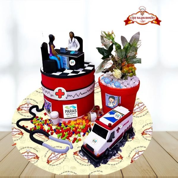 Fireman Sam and Fire Truck Birthday Cake No.K015 - Creative Cakes
